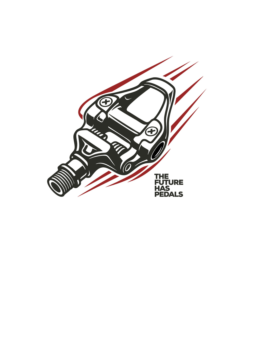 Flying Pedal Back unisex organic cotton t-shirt