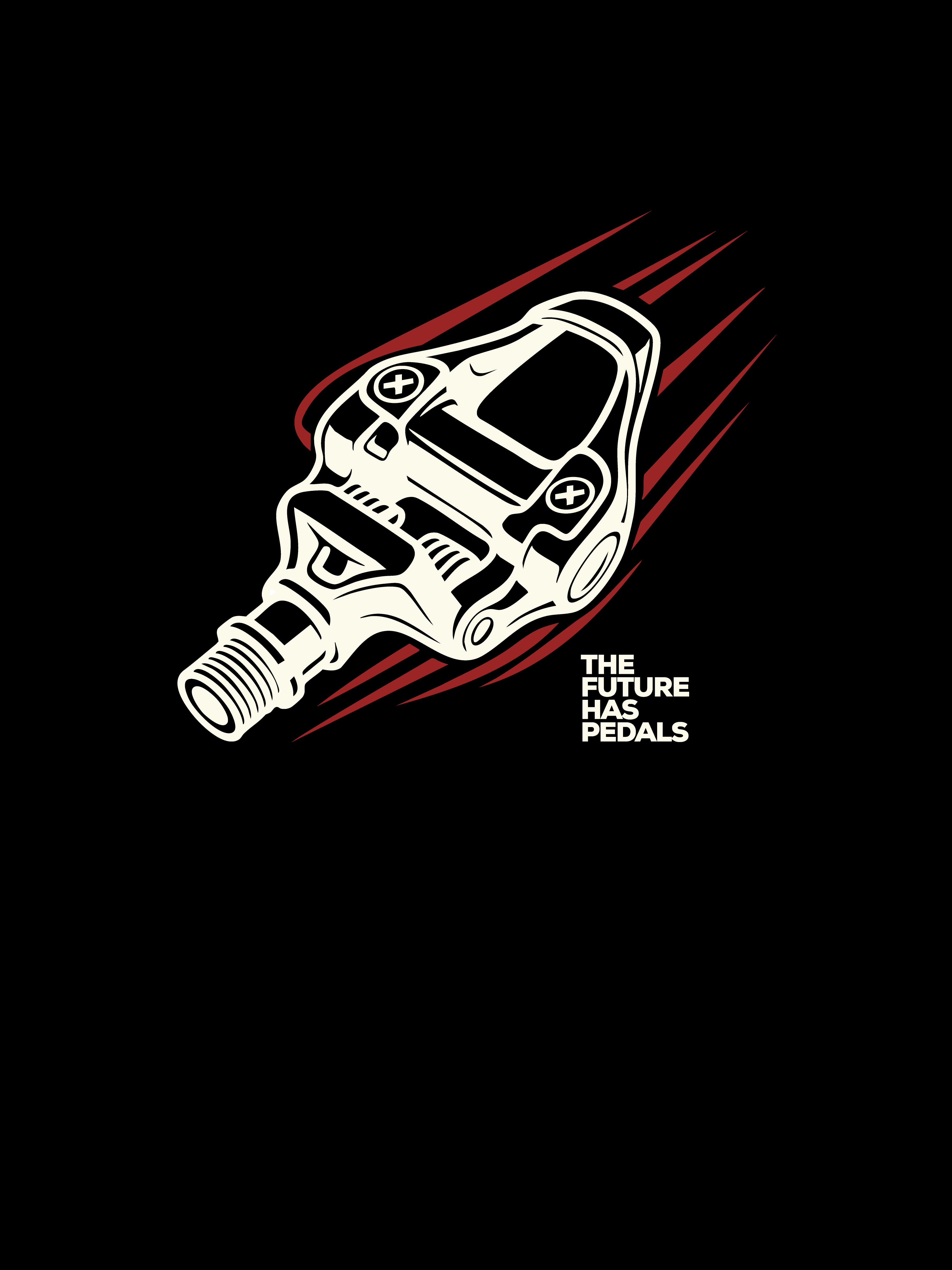 White Flying Pedal Back unisex organic cotton t-shirt