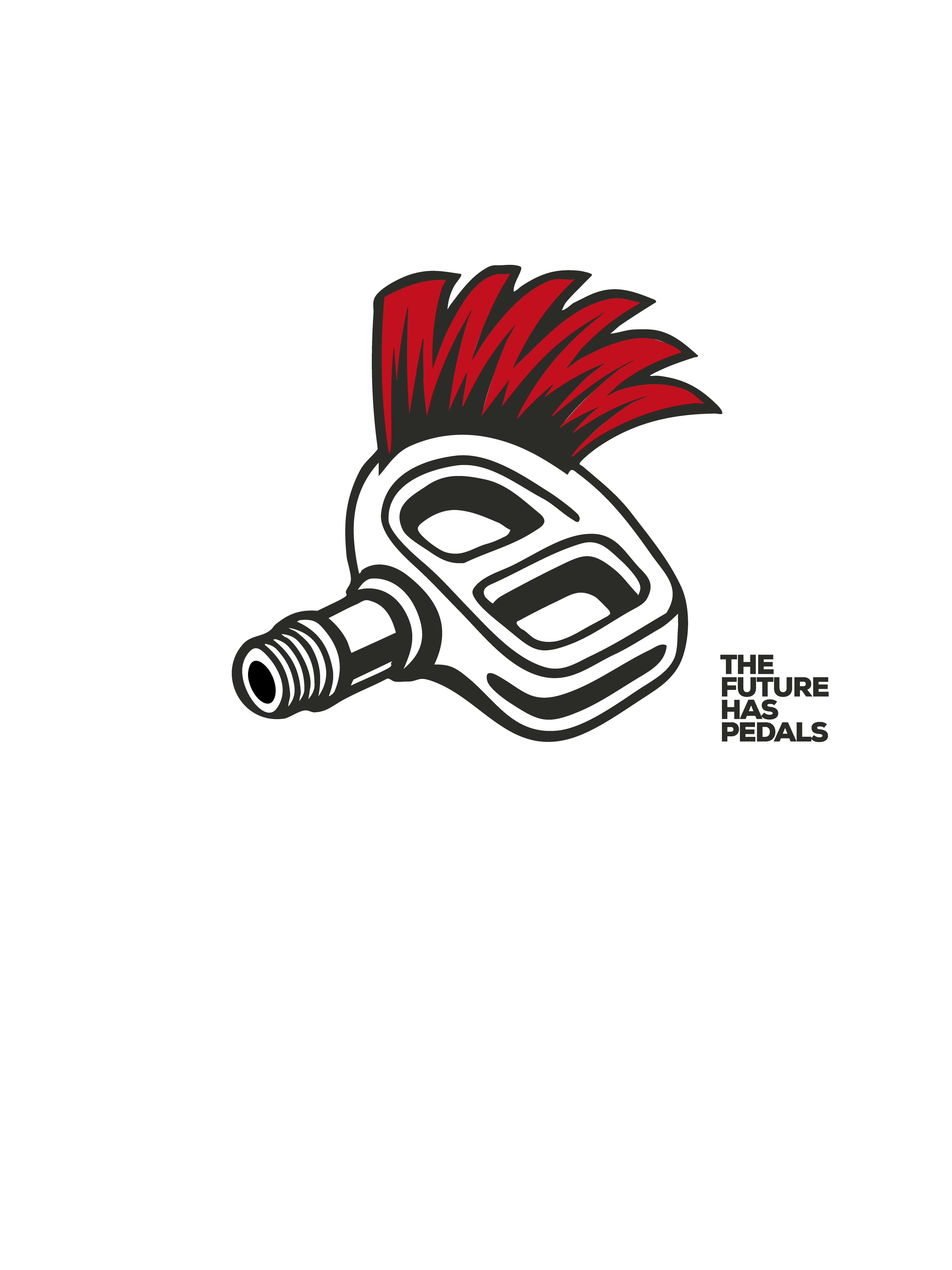 Punk Pedal back unisex organic cotton t-shirt