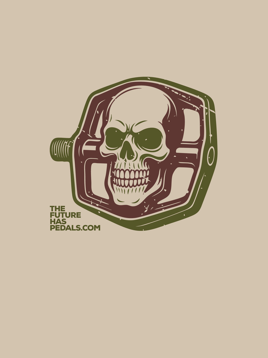 Skull Pedal unisex organic cotton t-shirt