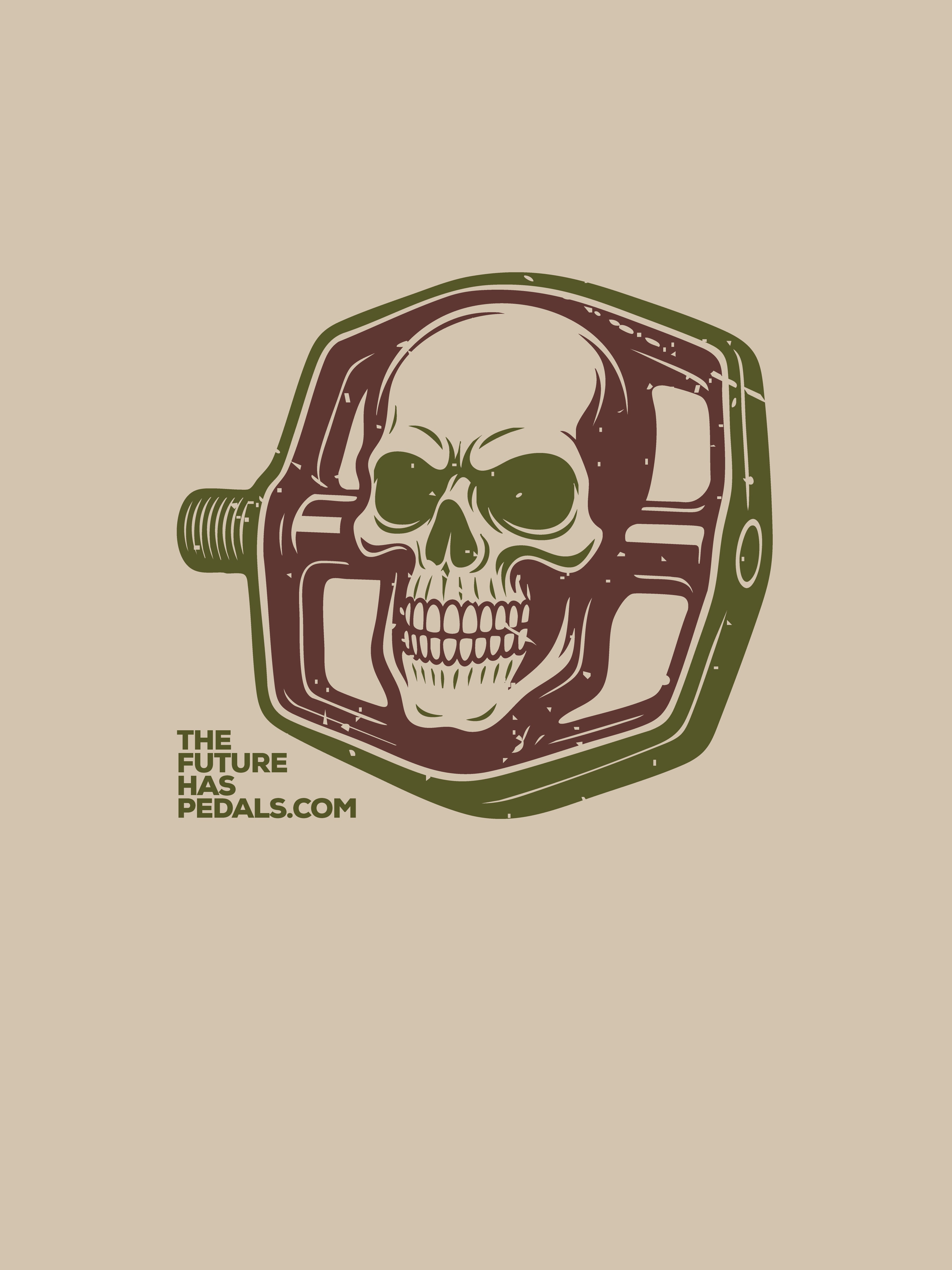 Skull Pedal unisex organic cotton t-shirt